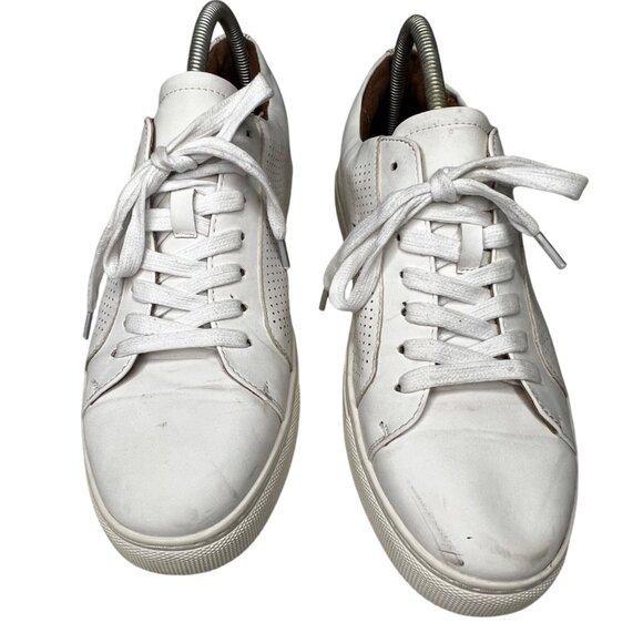 SL by Supply Lab Riley 11.5M BUSTER White Leather Men Sneakers Casual Perforated - Picture 2 of 16